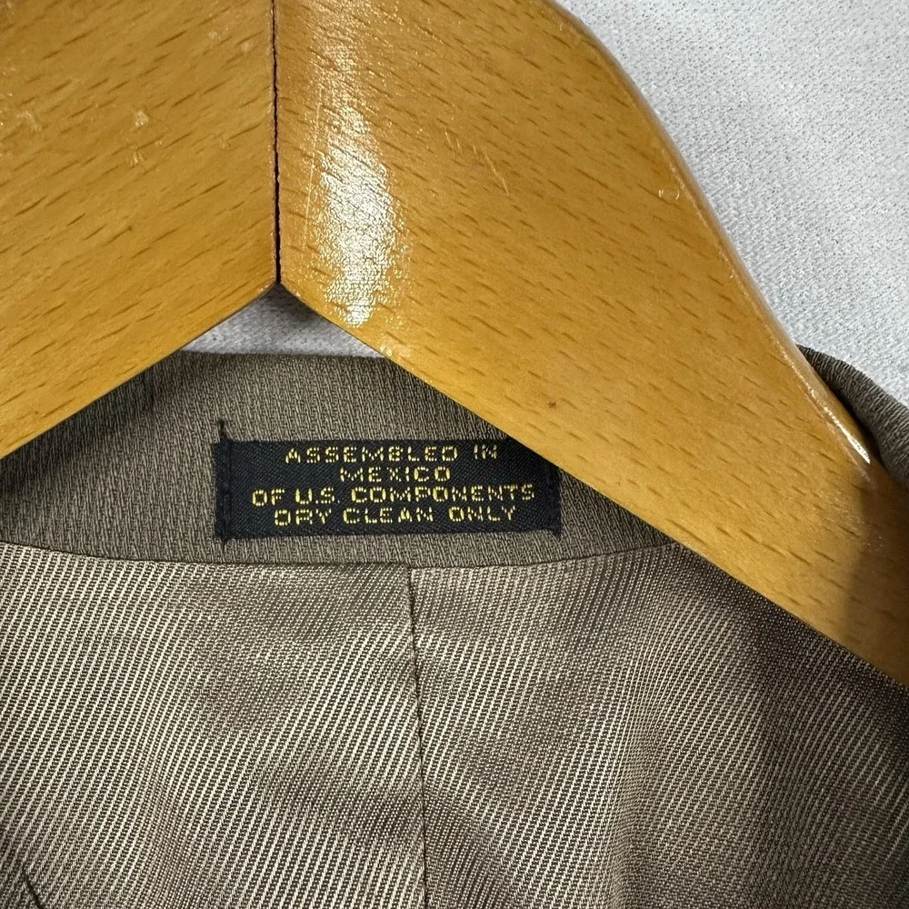 Oscar de la Renta Men Blazer 100% Wool Sport Coat Olive Grn 44L W38‎ Date Night